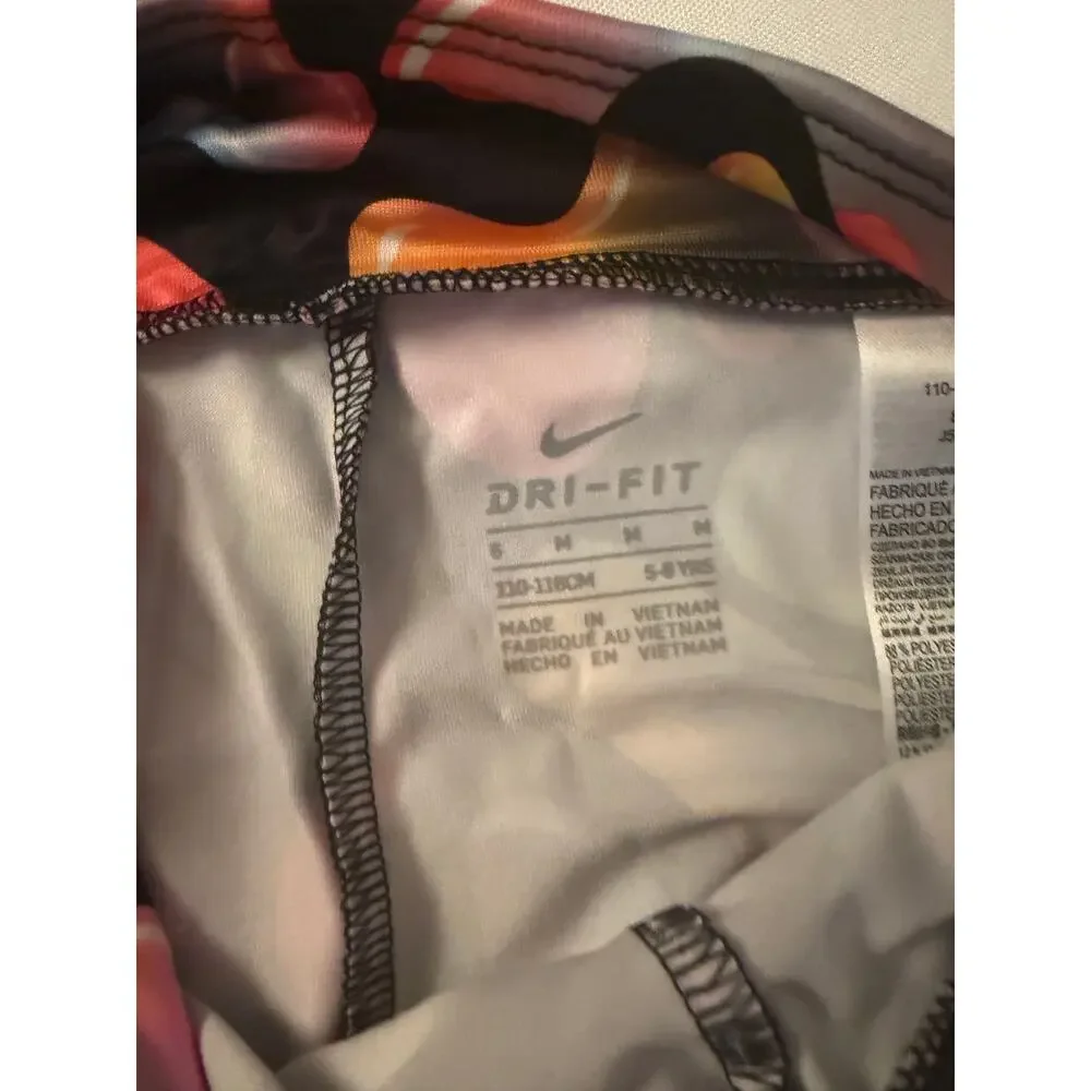Nike Girls Dri-FIT Abstract Print Leggings Size 6 NWT